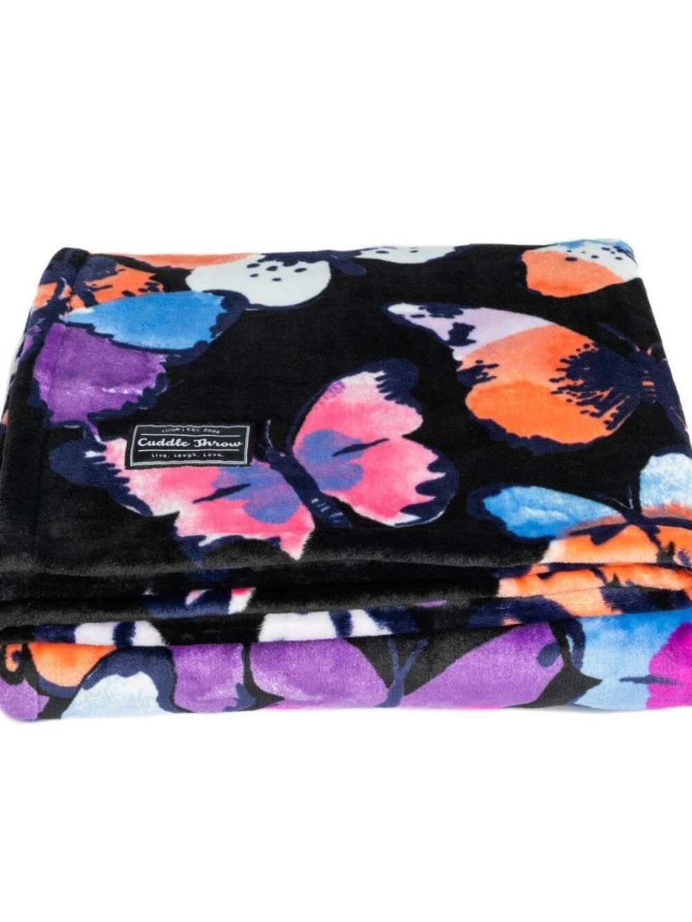 LUG - Cuddle Throw in Watercolor Butterflies